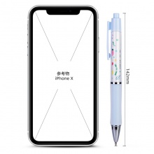 得力A603學(xué)生中性筆0.5mm按動子彈頭速干(黑)(支)