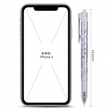 得力A606學(xué)生中性筆0.35mm按動(dòng)全針管(黑)(支)