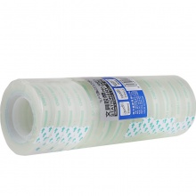 得力30015文具膠帶12mm×30y×38um(12卷/筒)