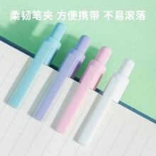 得力A63臻順滑按動中性筆0.5mm加強型針管(黑)(支)