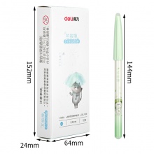 得力A654熱敏可擦學(xué)生中性筆0.5mm全針管(晶藍(lán))