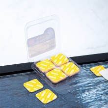 得力33607雙面透明膠帶（28mm×28mm×1mm）(透明)(20片/包)