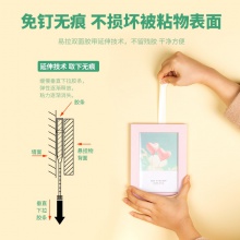 得力30025可移除易拉膠20mm×70mm（12片/卡）(白色)(12片/卡)