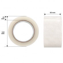 得力品正30932封箱膠帶60mm×100y×45um(6卷/筒)(普透)