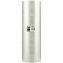 得力30334封箱膠帶60mm×150y×45um(6卷/筒)(普透)