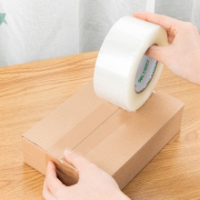 得力30278封箱膠帶55mm×200y×50um(6卷/筒)(普透)