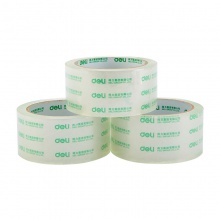 得力30252封箱膠帶48mm×60y×50um×(3卷/筒)(高透)