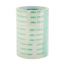 得力30252封箱膠帶48mm×60y×50um×(3卷/筒)(高透)