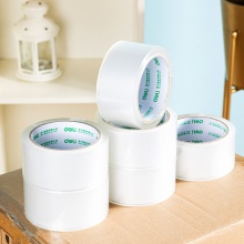 得力30212封箱膠帶48mm×60y×45um(6卷/筒)(普透)
