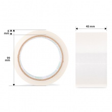 得力30212封箱膠帶48mm×60y×45um(6卷/筒)(普透)