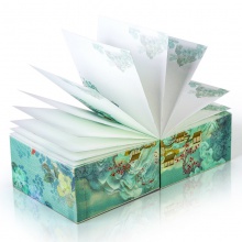 得力21707_頤和園便簽本75×75×75mm/610張(混色)(本)