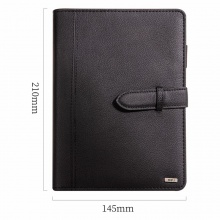 得力3197商務(wù)記事本-25k-210×145mm-100張(黑)