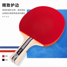 安格耐特F2319三星乒乓球拍(紅+黑)(橫拍)(單支裝)