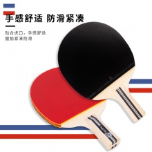安格耐特F2328二星乒乓球拍(紅+黑)(直拍)(單支裝)
