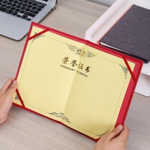 得力24800紙面榮譽(yù)證書-8k(紅)(本)