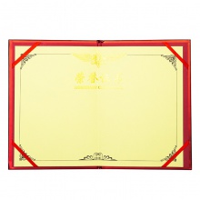得力24809紙面榮譽(yù)證書(祥云)(紅)-大12K(本)