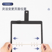 得力3164高級活頁記事本(黑)-100頁-25K(本)
