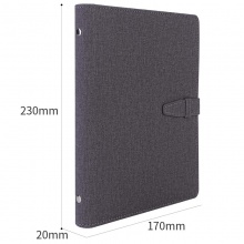 得力3309活頁皮面本8.5in-210mm×145mm-100張(混)(本)