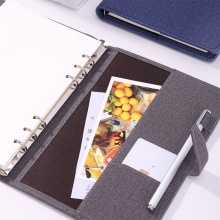 得力3309活頁皮面本8.5in-210mm×145mm-100張(混)(本)