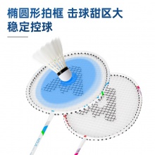 安格耐特F2110羽毛球拍(粉+藍)(2個/副)(含三球)