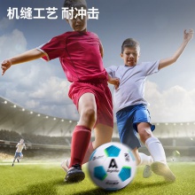 安格耐特F1242_4號(hào)PVC機(jī)縫足球(白色+藍(lán)色)