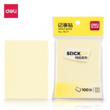 得力9077記事貼(黃色)76×101mm(包)