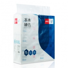 得力MR2150-01軟包抽取式紙面巾(白)(10包/提)