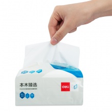 得力MR2150-01軟包抽取式紙面巾(白)(10包/提)