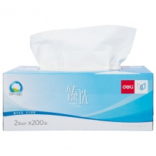 得力MH2200-02盒裝抽取式面巾(混)(3盒/提)
