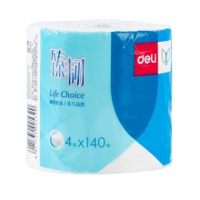 得力WJ4140-01卷筒式衛(wèi)生紙(混)(10卷/提)