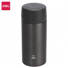 得力17657保溫杯(420ml)(深灰)(1只/盒)