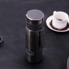 得力6147保溫杯(深灰)500ml304不銹鋼子彈頭