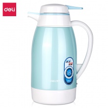 得力8964保溫壺(藍)(個)1.6l玻璃內膽