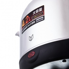 得力85611大容量電熱水壺(4.2L)(本色)