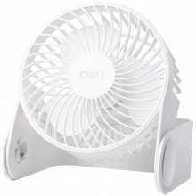 得力3686USB迷你風(fēng)扇(白)(1臺/彩盒)5寸，兩檔，塑料USB直供電