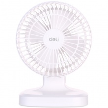 得力3687USB迷你風(fēng)扇(白)(1臺/彩盒)6寸，兩檔，塑料USB直供電
