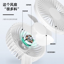 得力85810-USB夾子風扇(白色)(1臺/盒)