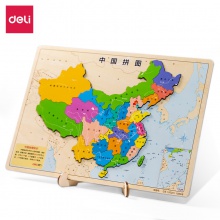 得力18058木質(zhì)磁力拼圖中國(棕)(盒)
