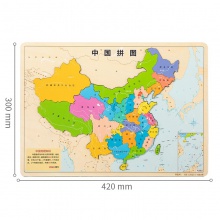 得力18058木質(zhì)磁力拼圖中國(棕)(盒)