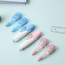 得力71462筆型修正帶套裝(淺紅)